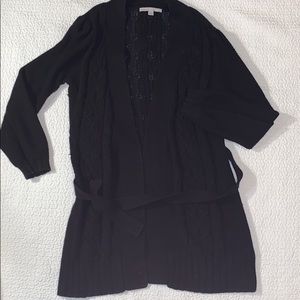 Black cardigan